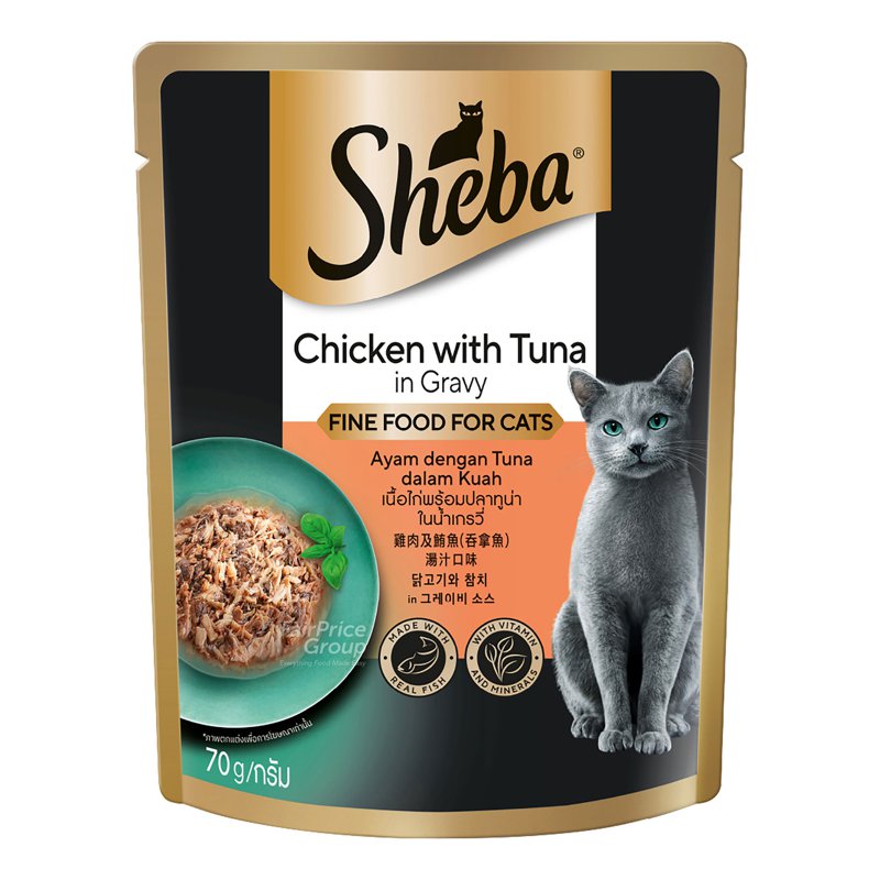 Sheba Cat Food Pouch - Chicken with Tuna