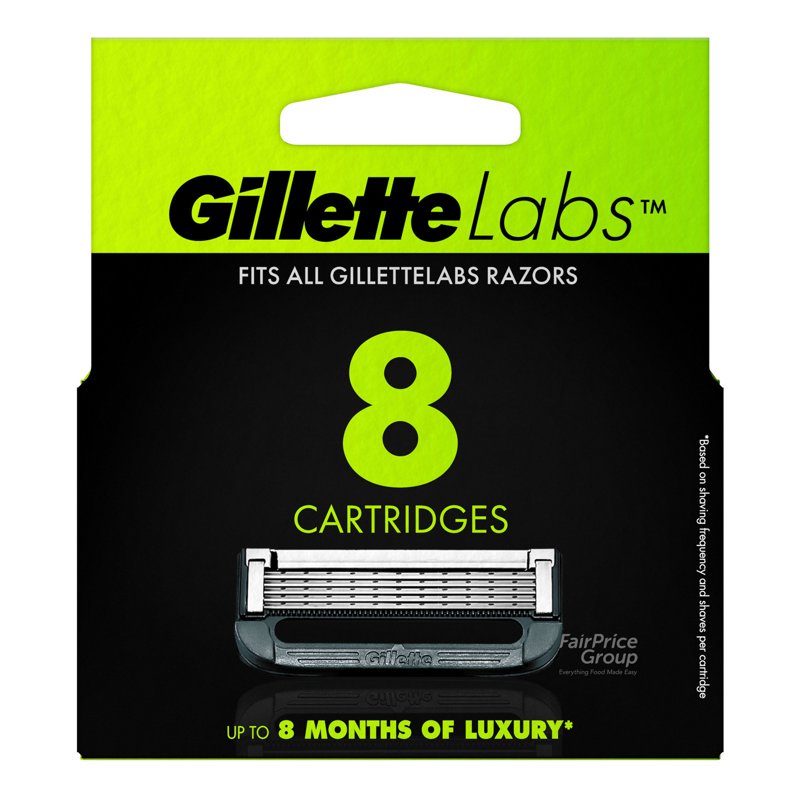 Gillette Labs Razors Cartridges 8 per pack