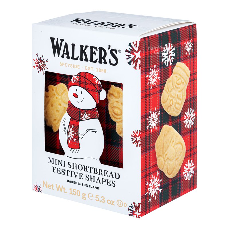 WALKERS Mini Shortbread Festive Shapes - Snowman