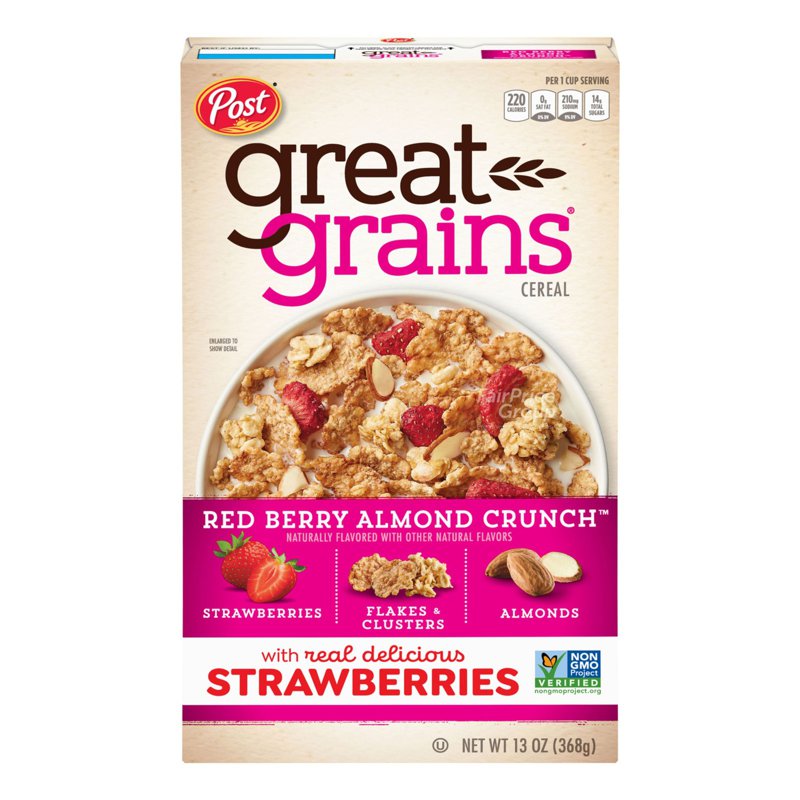 Post Great Grains Cereal - Red berry Almond Crunch