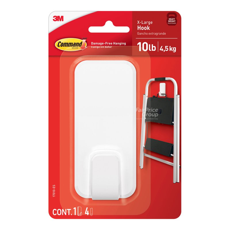 Command Extra Large Utility Hook - 17020 4 per pack