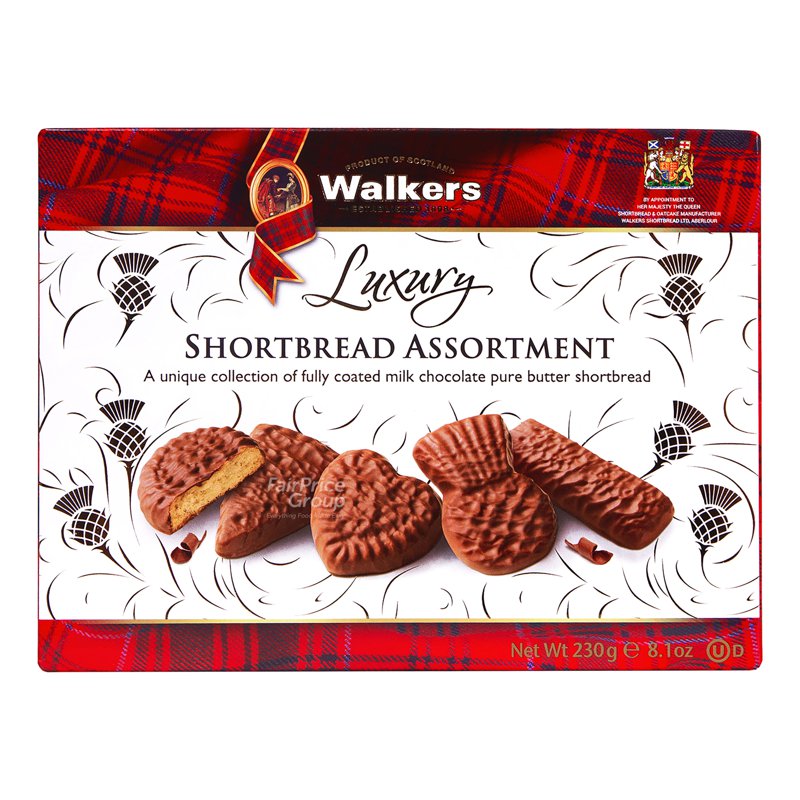WALKERS Shortbread Cookies - Luxury Chocolate Selection