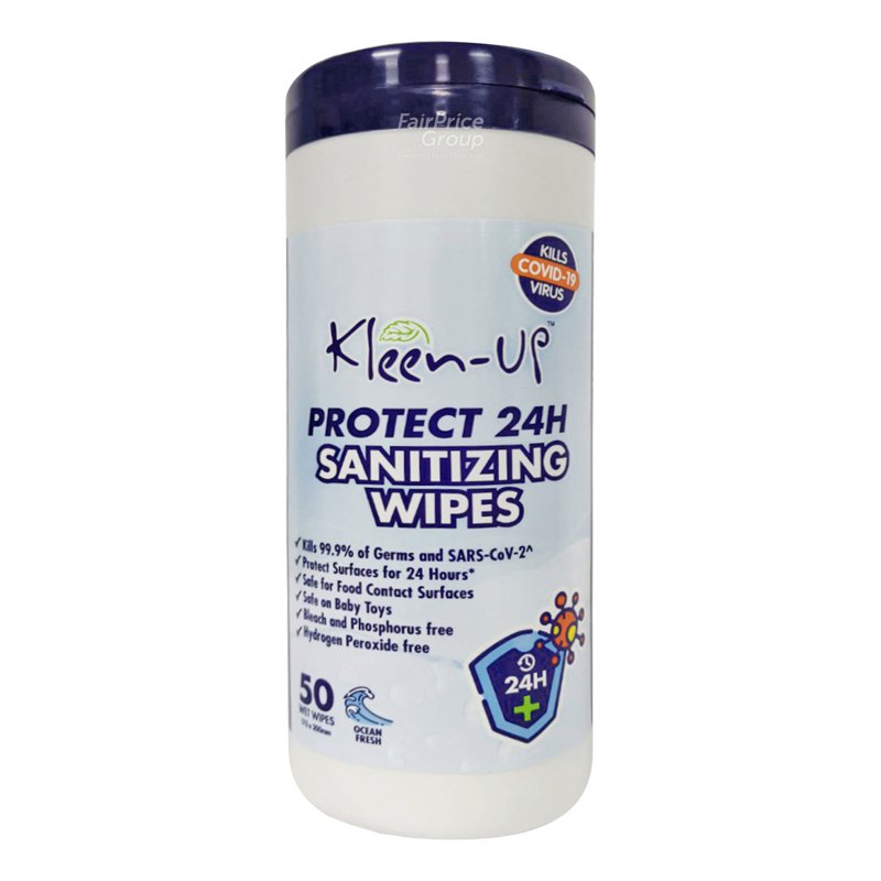 Kleen-up Sanitizing Wipes - Protect 24H 50 per pack