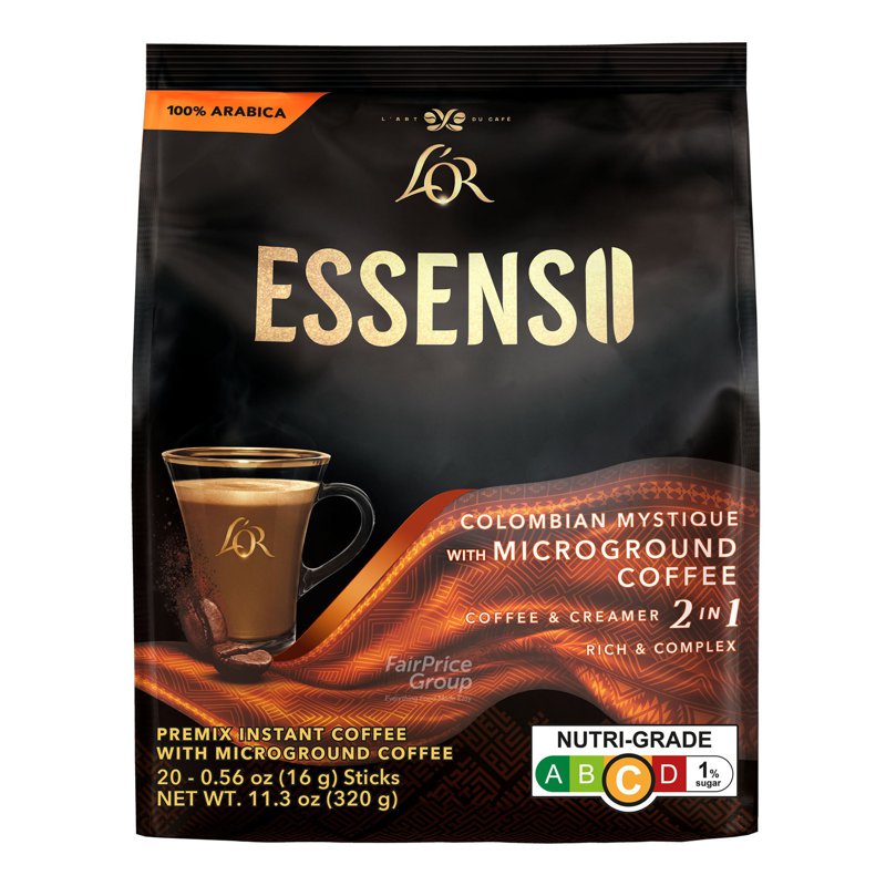 Lor Essenso 2 in 1 Instant Microground Coffee - Colombian Mystique 20 per pack