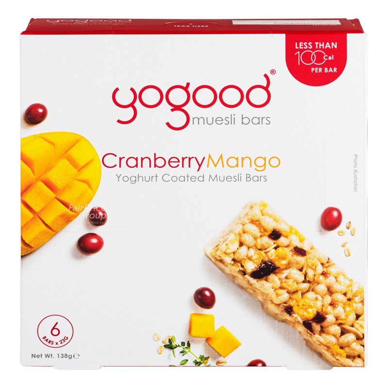 YOGOOD Yoghurt Coated Muesli Bars - Cranberry Mango