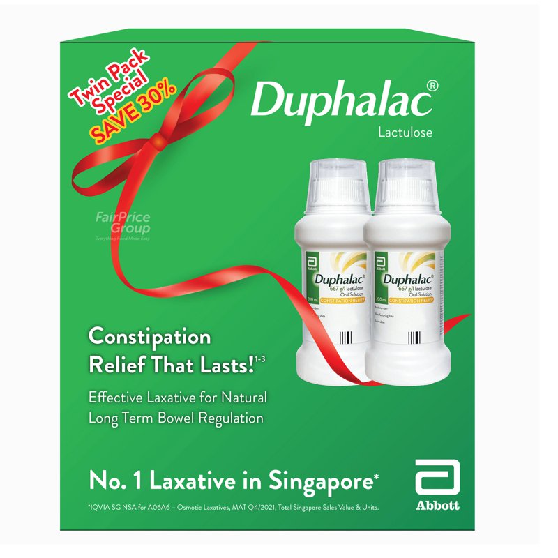 Duphalac Lactulose Oral Solution Syrup - Twin Pack