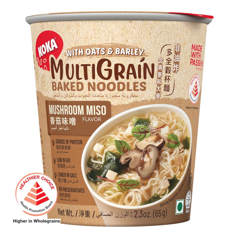 Koka MultiGrain Baked Noodles - Mushroom Miso