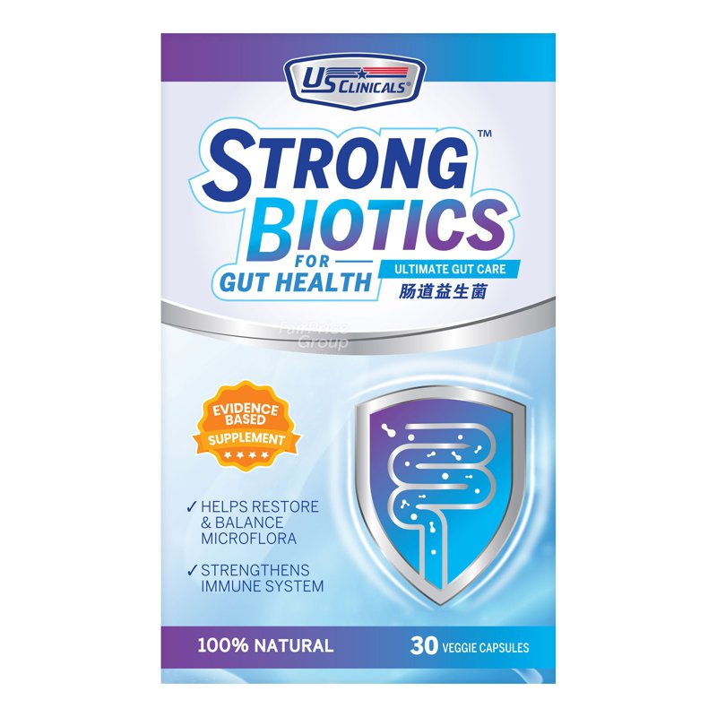 US Clinical Strong Biotics for Gut Health 30 per pack
