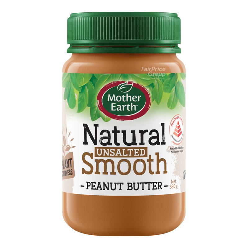 MOTHER EARTH Natural Smooth Peanut Butter - Unsalted