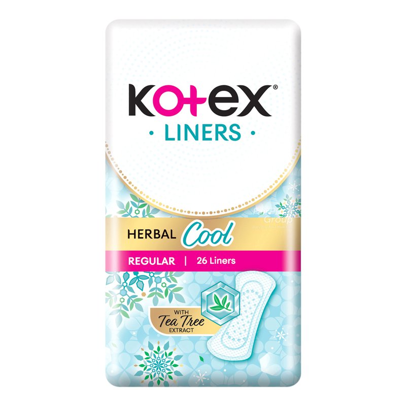 Kotex Herbal Cool Liners - Regular 26 per pack