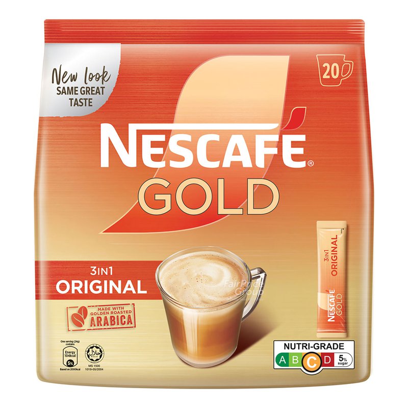 Nescafe Gold 3 in 1 Golden Roasted Arabica - Original