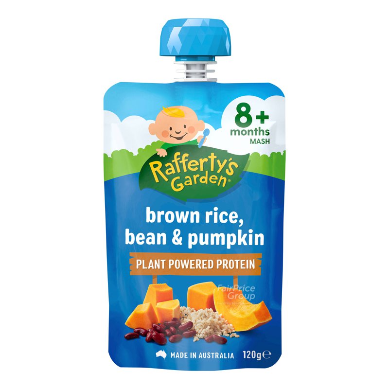 Rafferty'S Garden Baby Food - Brown Rice, Bean & Pumpkin