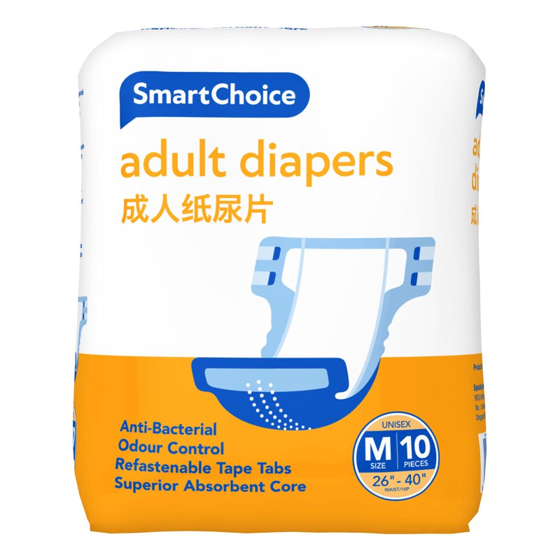 SmartChoice Adult Taped Diaper - M 10 per pack