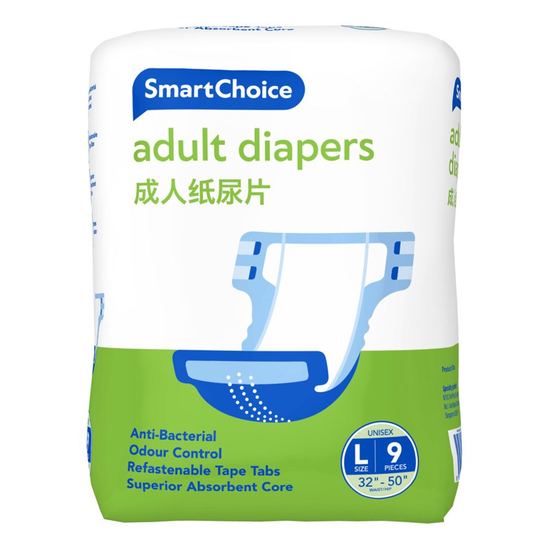 SmartChoice Adult Taped Diaper - L 9 per pack
