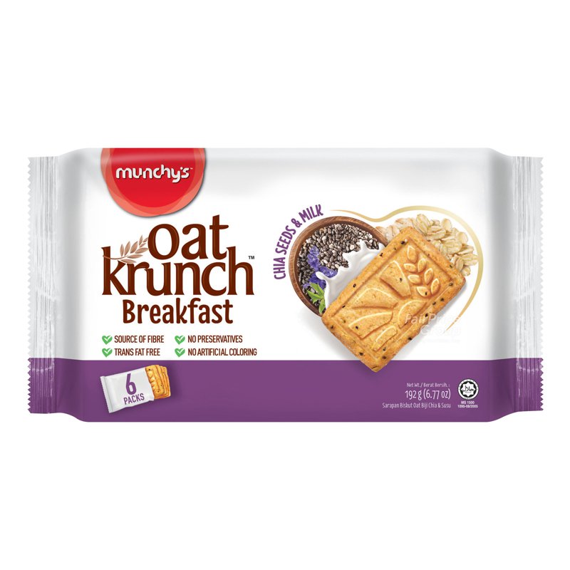 Munchy'S Oat Krunch Breakfast - Chia Seed & Milk
