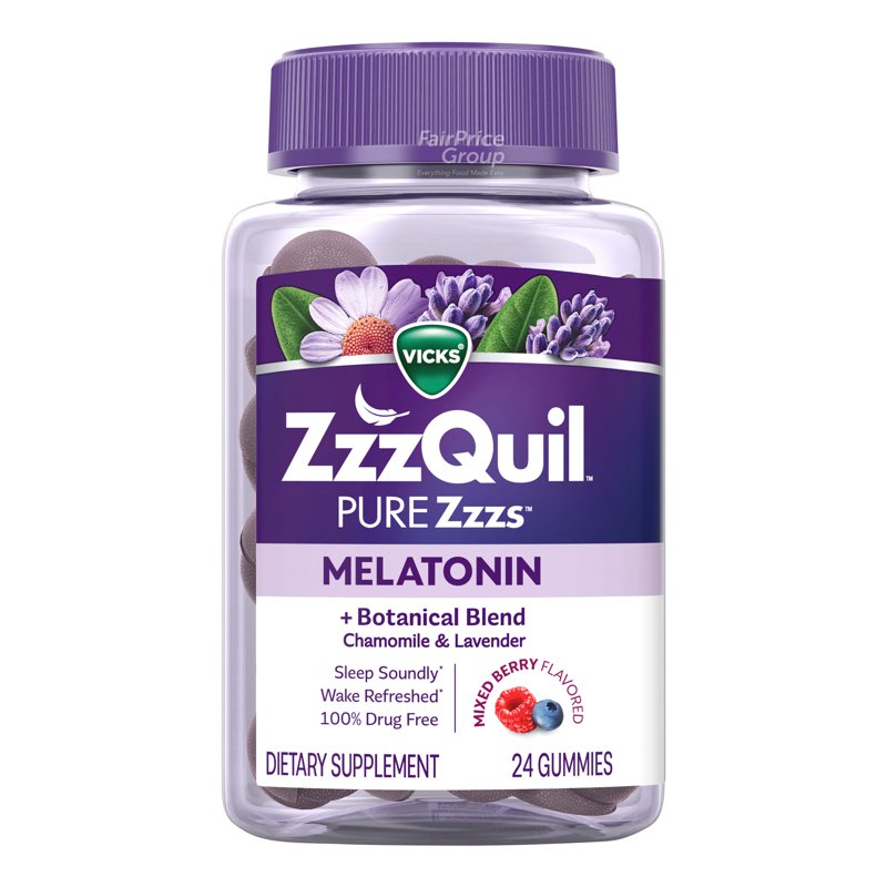 ZzzQuil Melatonin Supplements 24 per pack