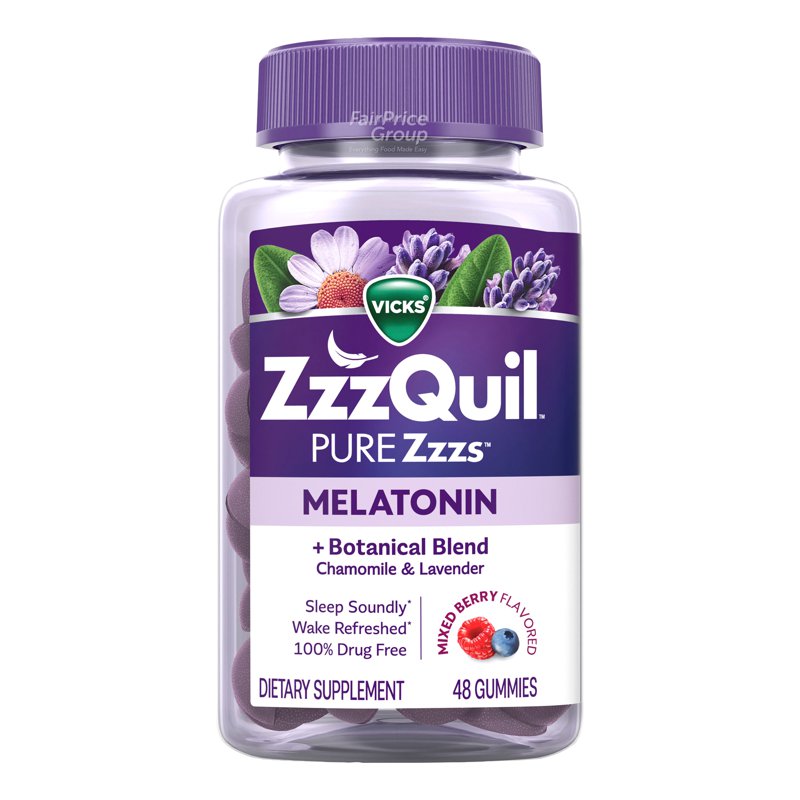 ZzzQuil Sleep - Melatonin+ Chamomile & Lavender 48 per pack