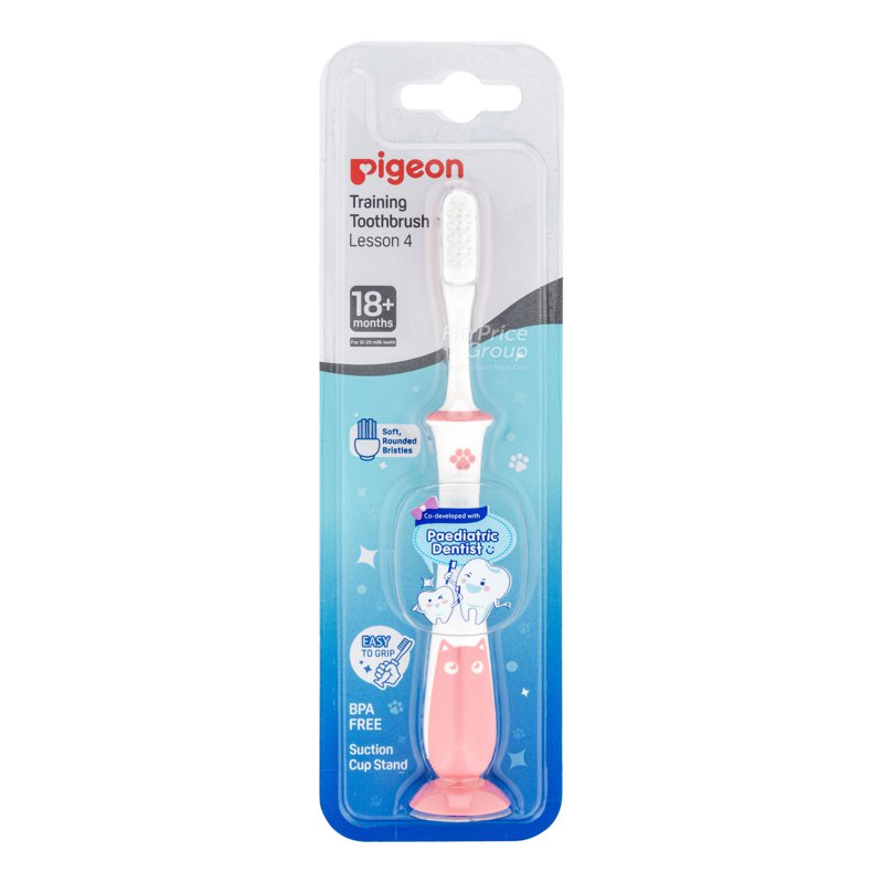 Pigeon Training Toothbrush Lesson 4 - Pink 1 per pack