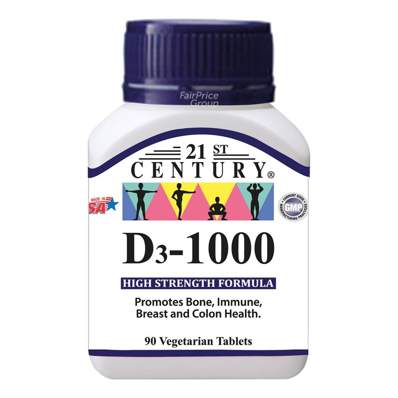 21st Century Vitamin D3 - 1000IU 90 per pack