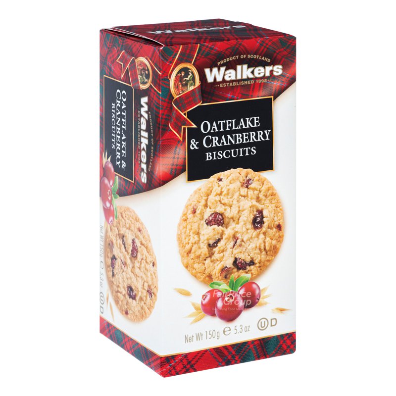 WALKERS Oatflake & Cranberry Biscuits