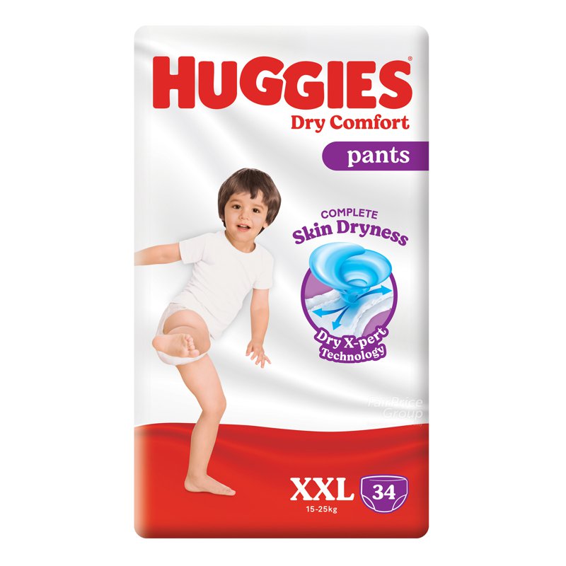 Huggies Dry Comfort Pants - Xxl (> ) 34 per pack