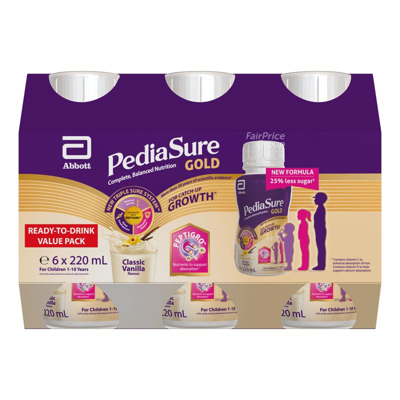 PEDIASURE Gold Ready To Drink Bottle Milk - Vanilla