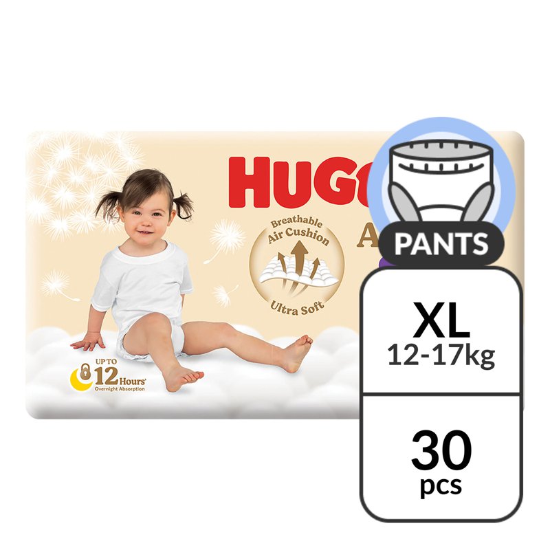 Huggies AirSoft Pants - XL (12- ) 30 per pack