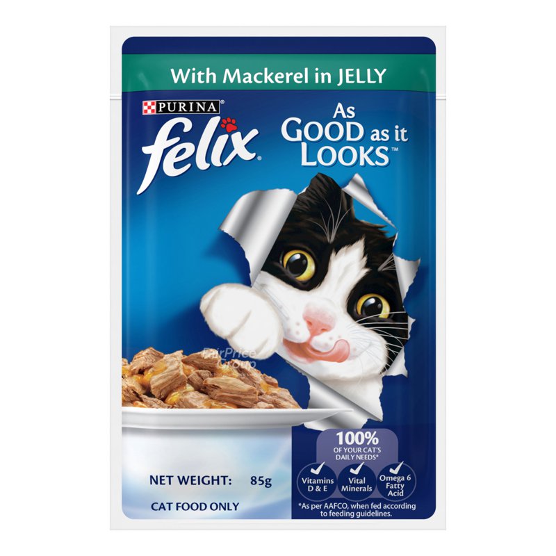 Purina Felix Cat Wet Food - With Mackerel in Jelly