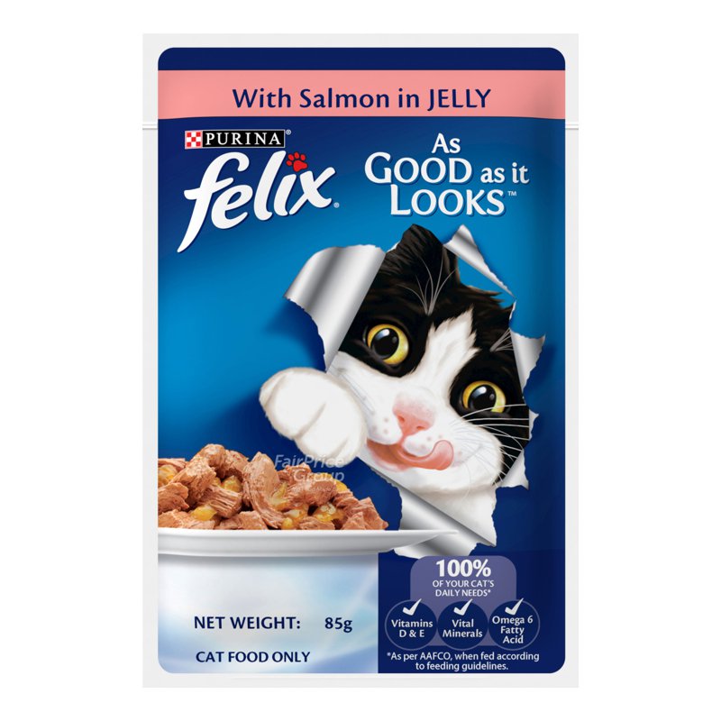 Purina Felix Cat Wet Food - With Salmon in Jelly