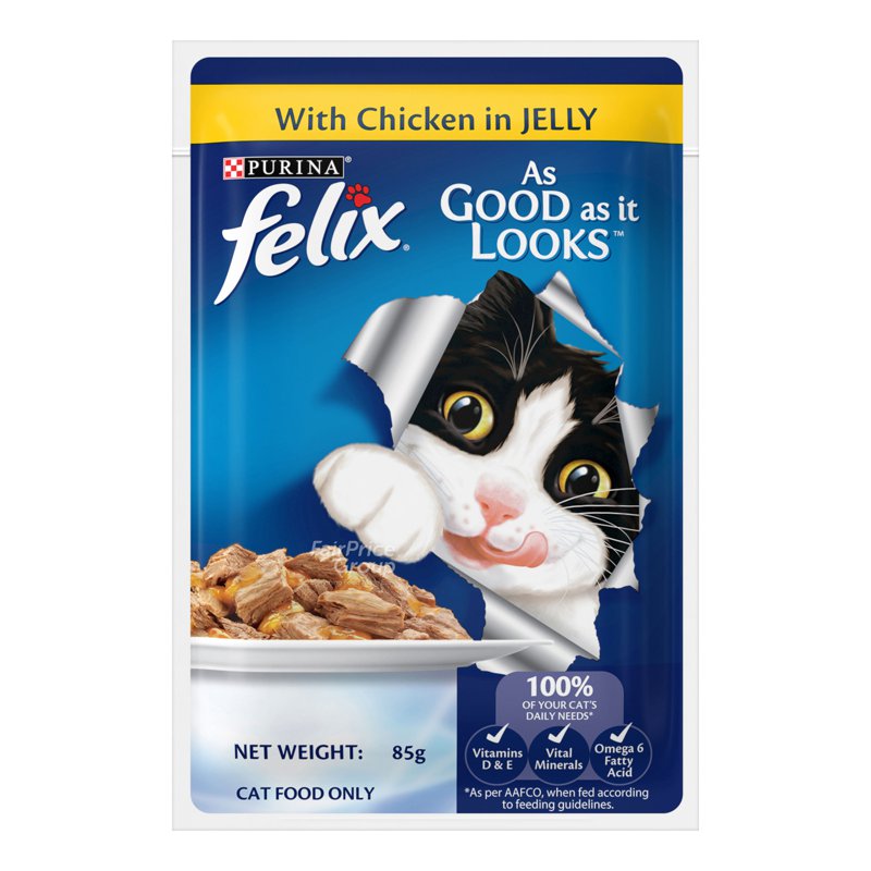 Purina Felix Cat Wet Food - With Chicken in Jelly