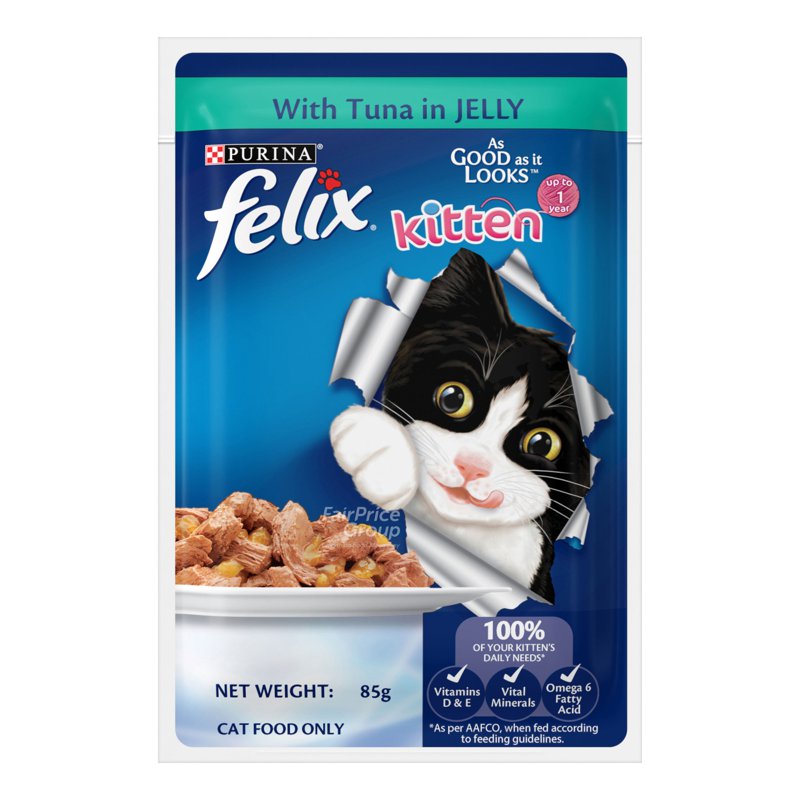 Purina Felix Kitten Wet Food - With Tuna in Jelly