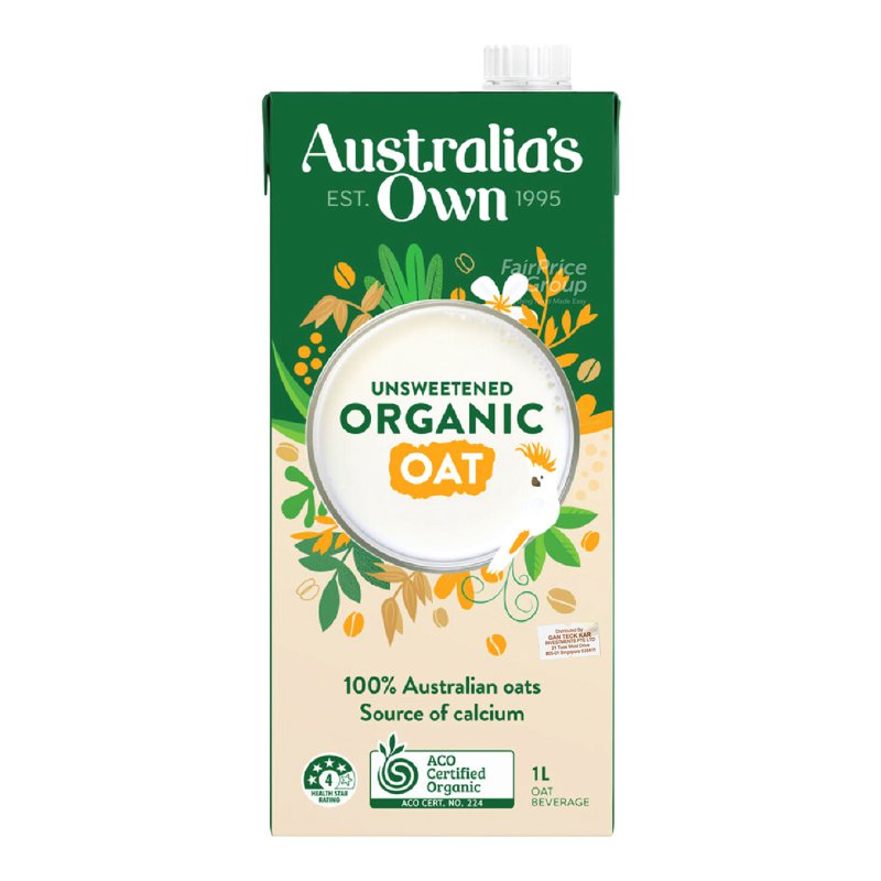 Australia'S Own Oat Organic Unsweetened Milk