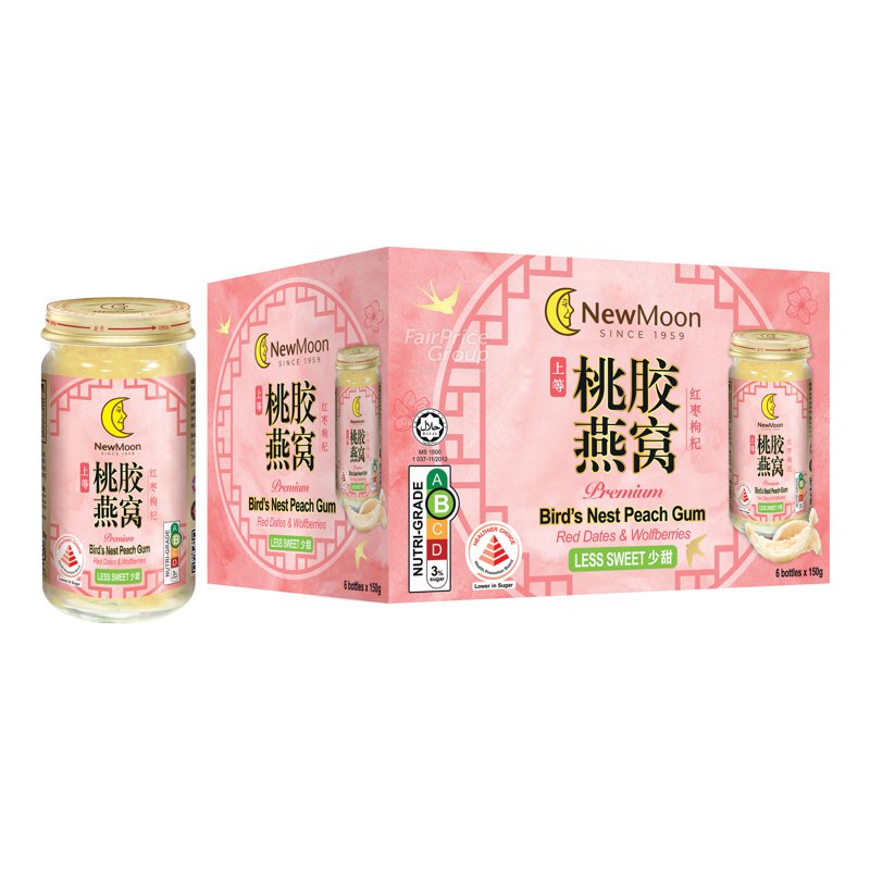 New Moon Bird's Nest Peach Gum with Red Dates & Wolfberries