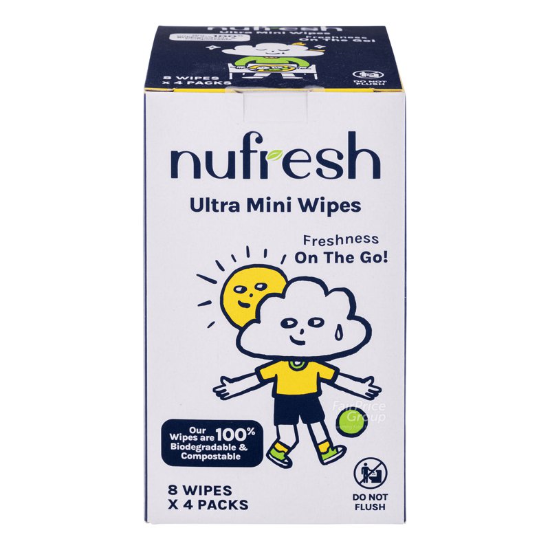 Nufresh Ultra Mini Wipes Box Set 4 per pack