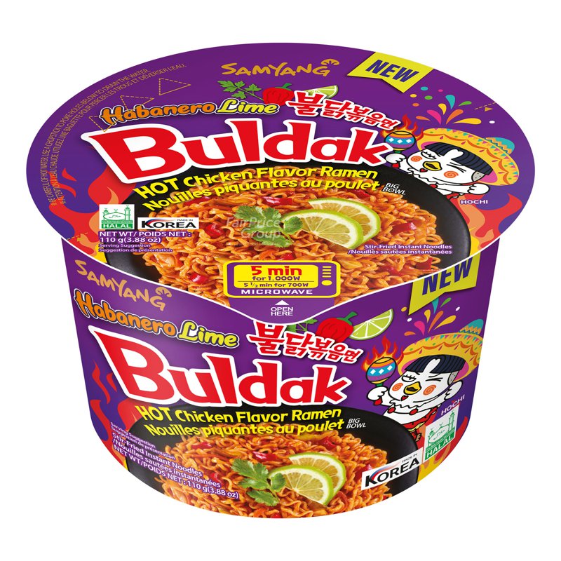 Samyang Hot Chicken Instant Ramen - Habanero Lime (Bowl)