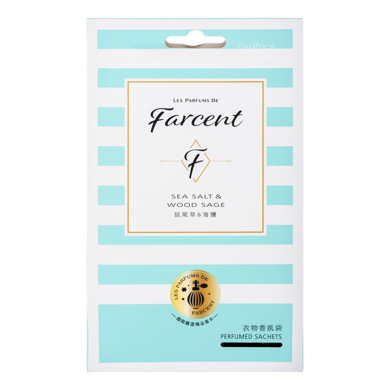 Farcent Perfume Sachets - Sea Salt and Wood Sage