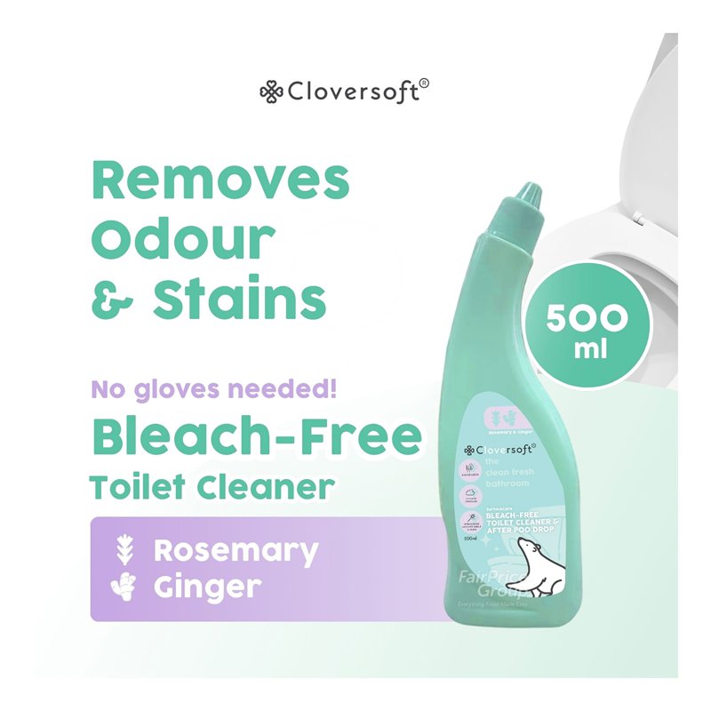 Cloversoft 2 in 1 Bleach-Free Toilet Cleaner - Rosemary & Ginger