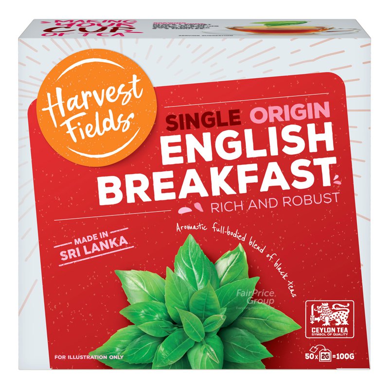 Harvest Fields Single Origin Tea Bags - English Breakfast