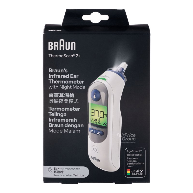 Braun Infrared Ear Thermometer (ThermoScan 7+) 1 per pack