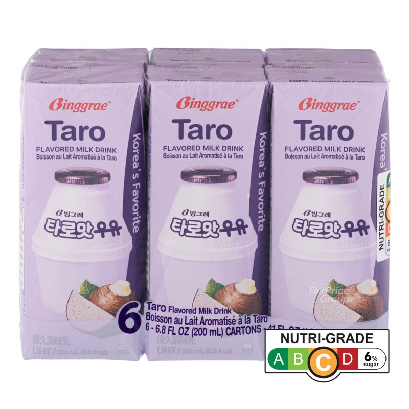 Binggrae Uht Flavored Packet Milk - Taro