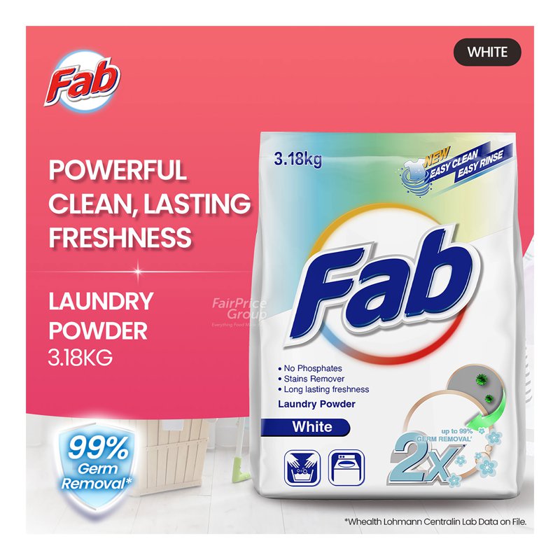 FAB Laundry Powder - White