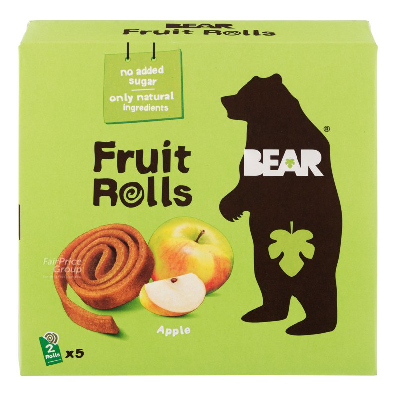 Bear Fruit Rolls - Apple 5 per pack