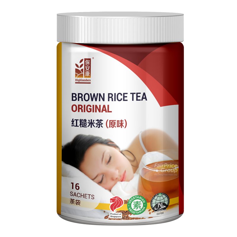 Highlander Brown Rice Tea - Original 16 per pack