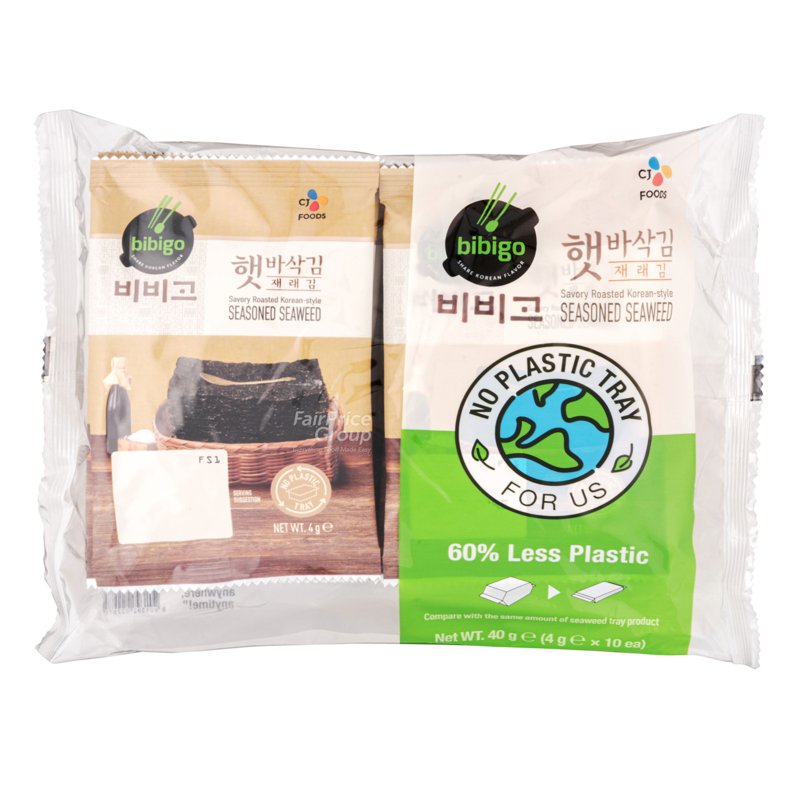 Cj Bibigo Savoury Roasted Korea Seasoned Seaweed (Trayless)