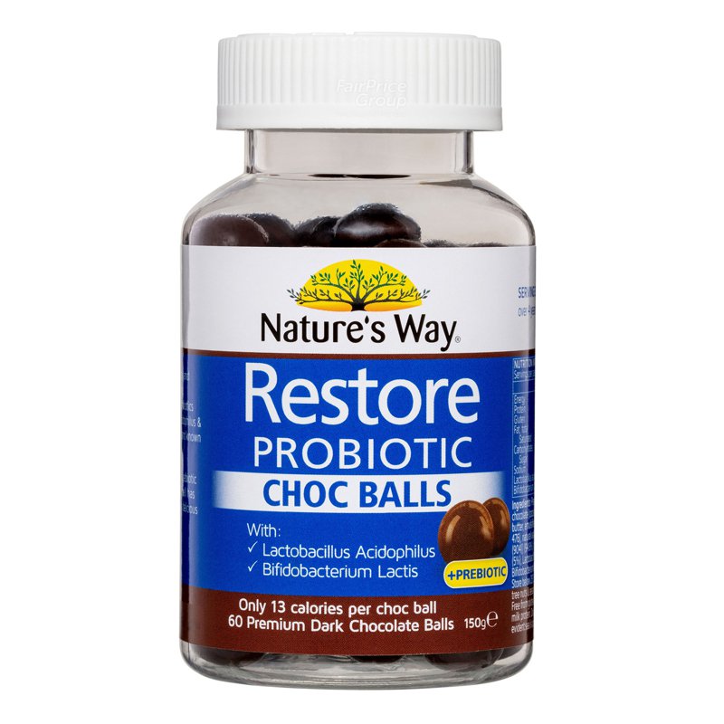 Naturesway Restore Probiotic Chocolate Ball 60 per pack