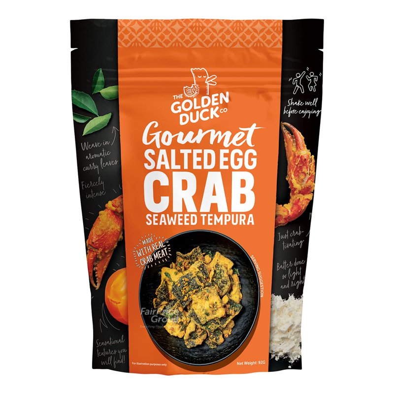 THE GOLDEN DUCK Co. Seaweed Tempura - Salted Egg Crab