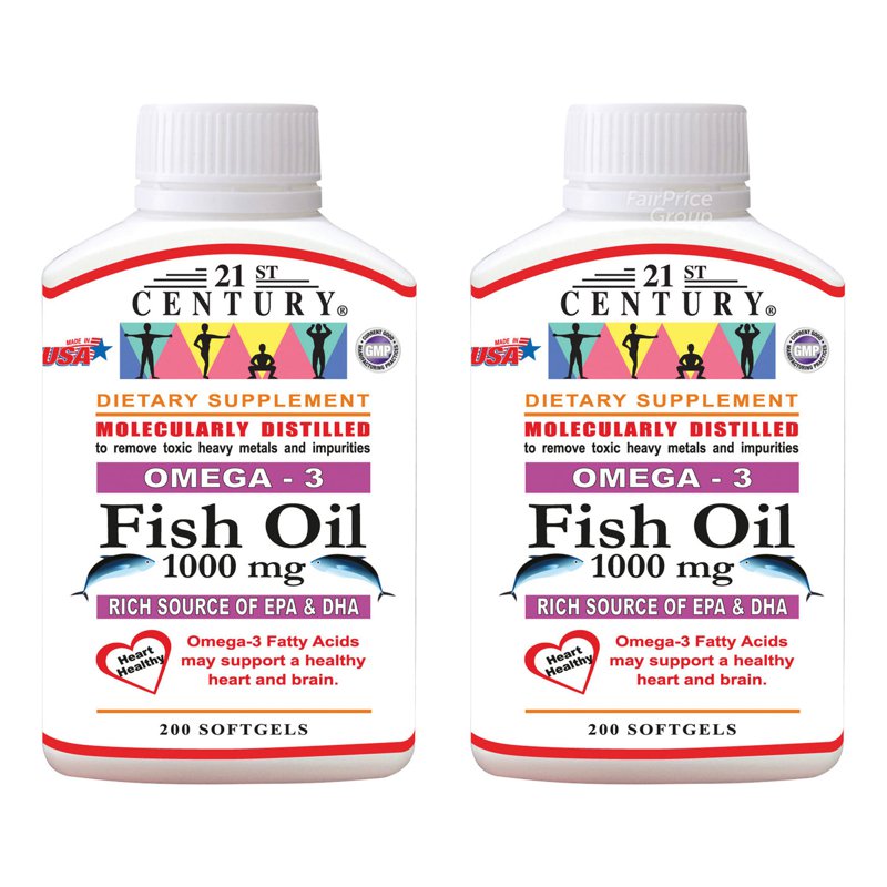21st Century Omega 3 2 x 200 per pack