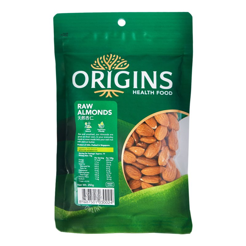 Origins Healthfood Raw Almonds