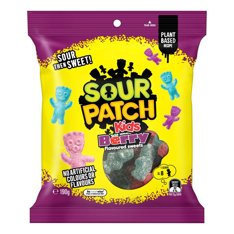 The Natural Confectionery Co. Tncc Sour Patch Sweets Kids - Berry