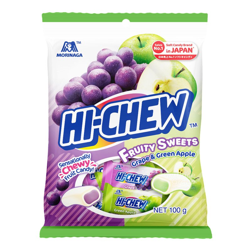 Hi-Chew Chewy Candy - Grape and Green Apple